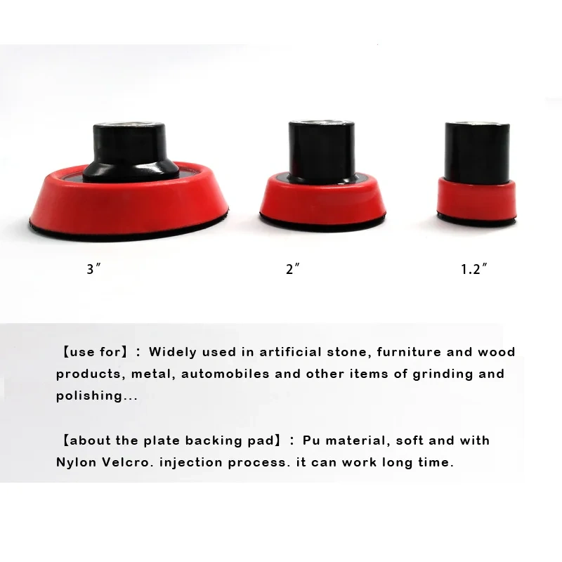 Paint Care Plate Backing Pad Car Polishing Disc Car Wash and Care Tools MARFLO Auto Detail M14 1.2" 2" 3" 3size in one Package