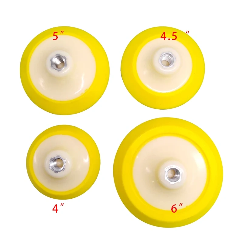 Sanding and Polishing Disc for M14 Polisher with Sponge Pad 4" 4.5" 5" 6"Plate Backing Pad MARFLO Auto Detailing Tools