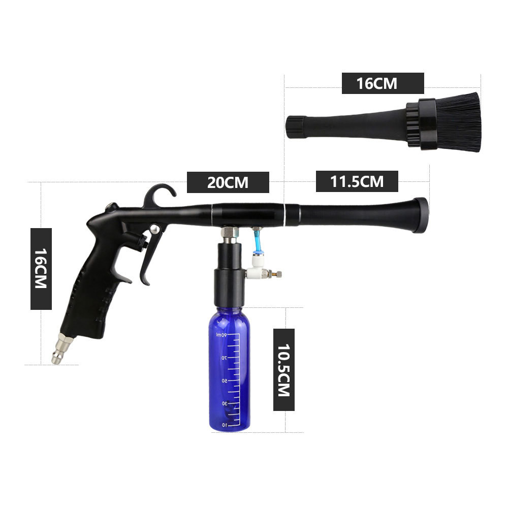Car Interior Detailing Cleaning Tools Dry Cleaning Gun Tornador Air Blow Car Wash Gun
