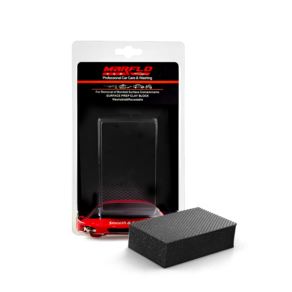 Microfiber Clay Block Ultra Clay Scrubber Removal of Paint Contaminants and Deep Clean Glass