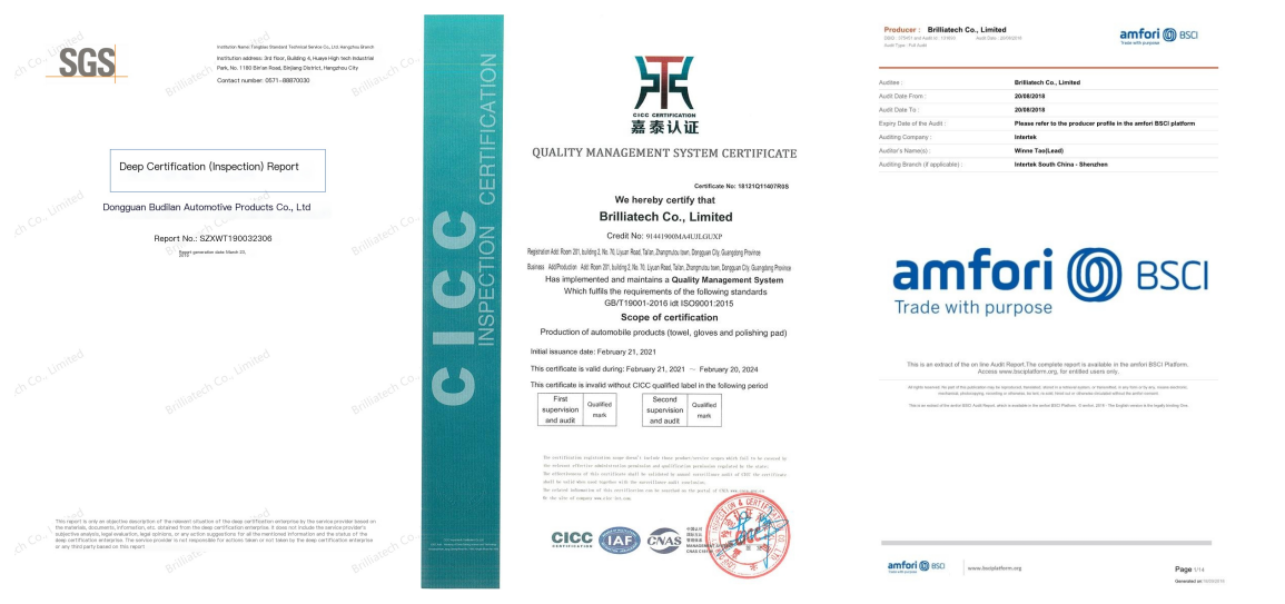 Brillaitech certifacte
