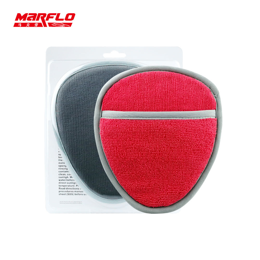 Heart shape Red,Orange, blue Magic Clay Mitt Magic Clay Glove Custom Service Point King Clay Mitt without Clay Cuff