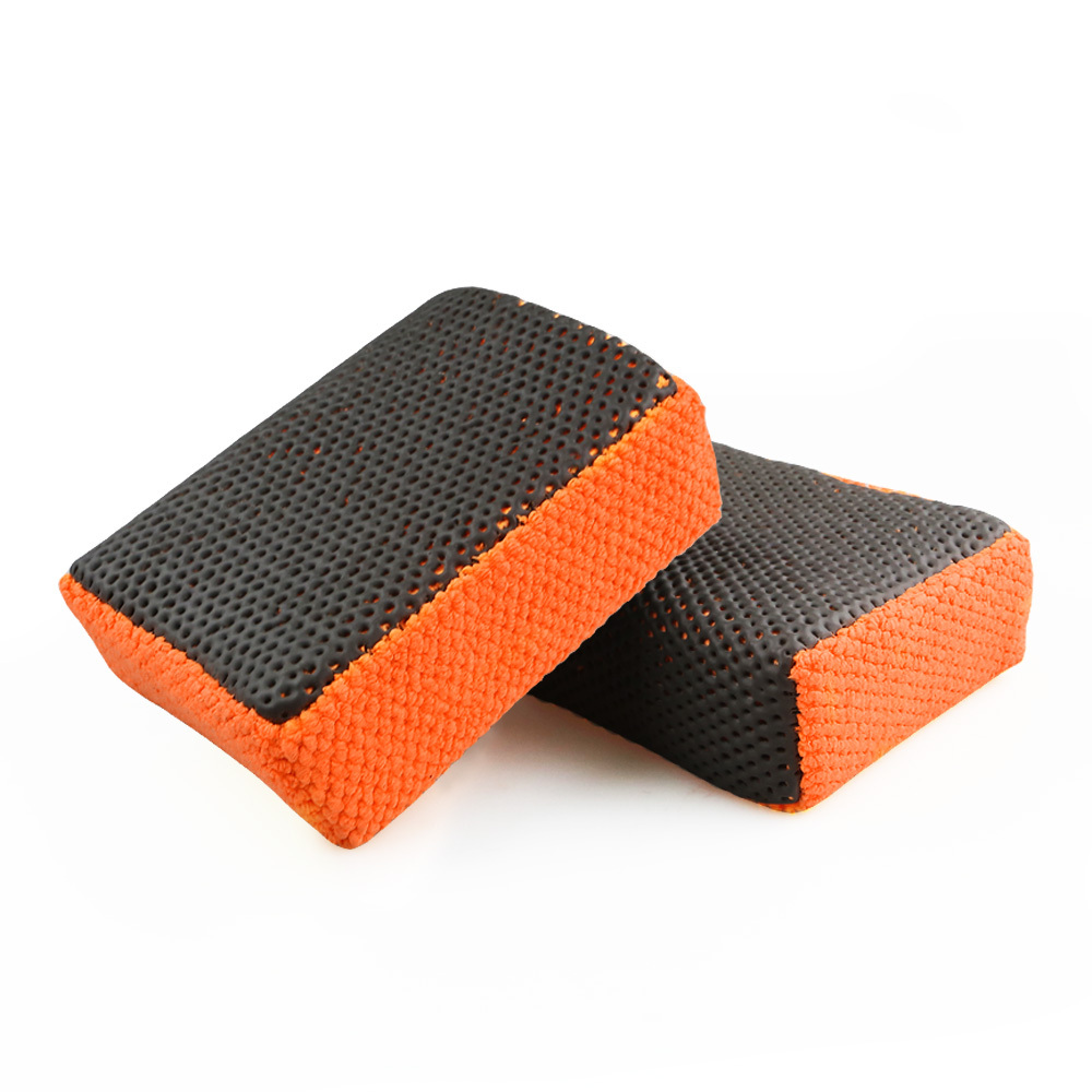 Microfiber Clay Block Ultra Clay Scrubber Removal of Paint Contaminants and Deep Clean Glass