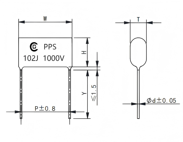 PPS(C14) 高压金属化聚丙烯膜/箔式电容器 High voltage metalized polypropylene film/foil capacitors