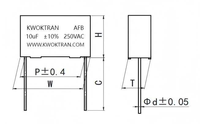 AFB(C6A)  交流滤波电容器  AC filter capacitor