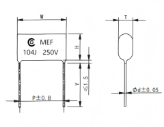 MEF(CL21/C21)金属化聚酯膜电容器Metallized polyester film capacitors