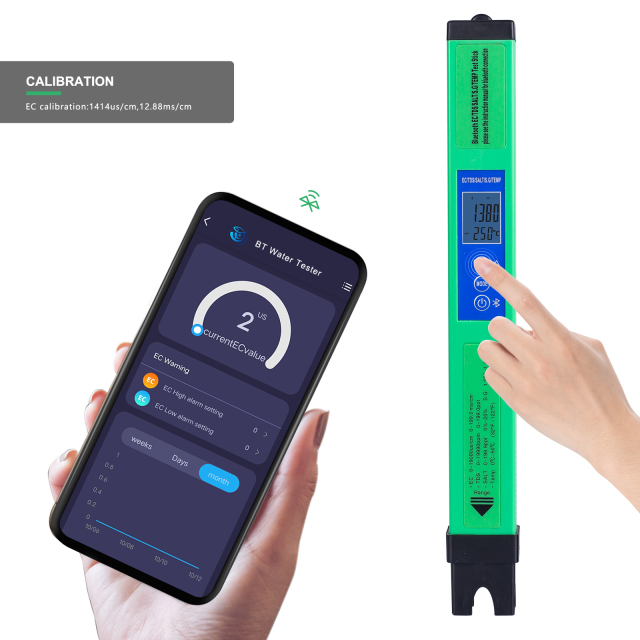 5 in 1 Bluetooth multi-parameter EC/TDS/SALT/S.G/Temperature Test Meter