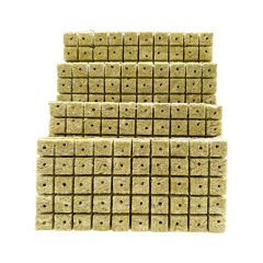 1.6 Inch Rockwool Starter Cubes 40x40x40mm - pH Buffered Hydroponic Plugs for Seedlings & Microgreens | Sterile Grow Blocks w/Optimal Water Retention (50-Pack)
