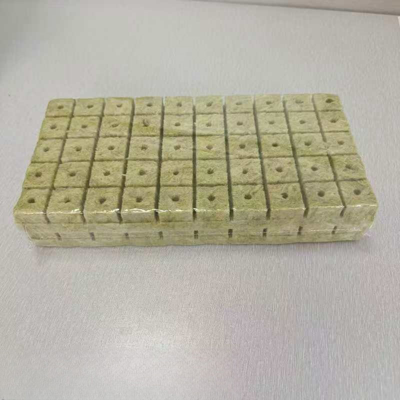 1.6 Inch Rockwool Starter Cubes 40x40x40mm - pH Buffered Hydroponic Plugs for Seedlings & Microgreens | Sterile Grow Blocks w/Optimal Water Retention (50-Pack)