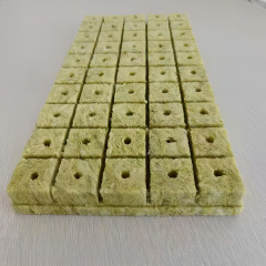 1.6 Inch Rockwool Starter Cubes 40x40x40mm - pH Buffered Hydroponic Plugs for Seedlings & Microgreens | Sterile Grow Blocks w/Optimal Water Retention (50-Pack)