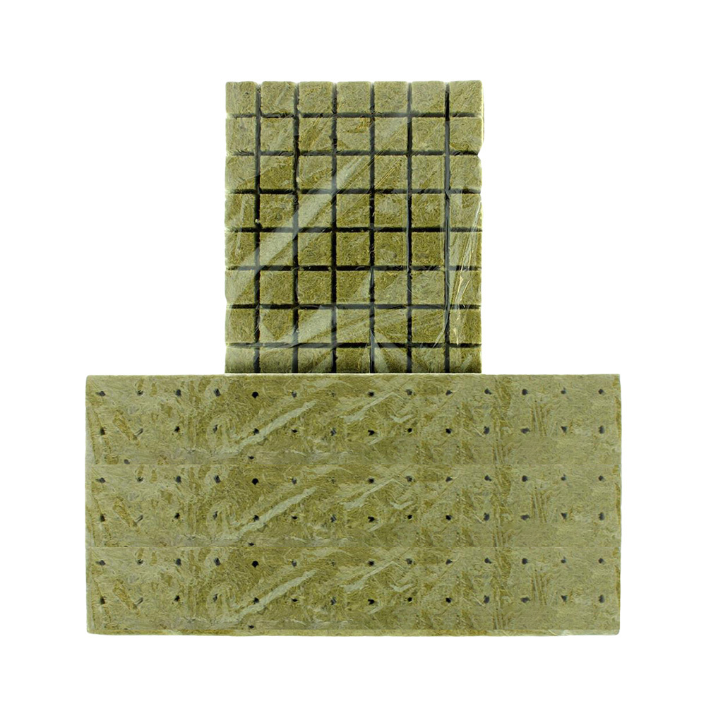 1.6 Inch Rockwool Starter Cubes 40x40x40mm - pH Buffered Hydroponic Plugs for Seedlings & Microgreens | Sterile Grow Blocks w/Optimal Water Retention (50-Pack)
