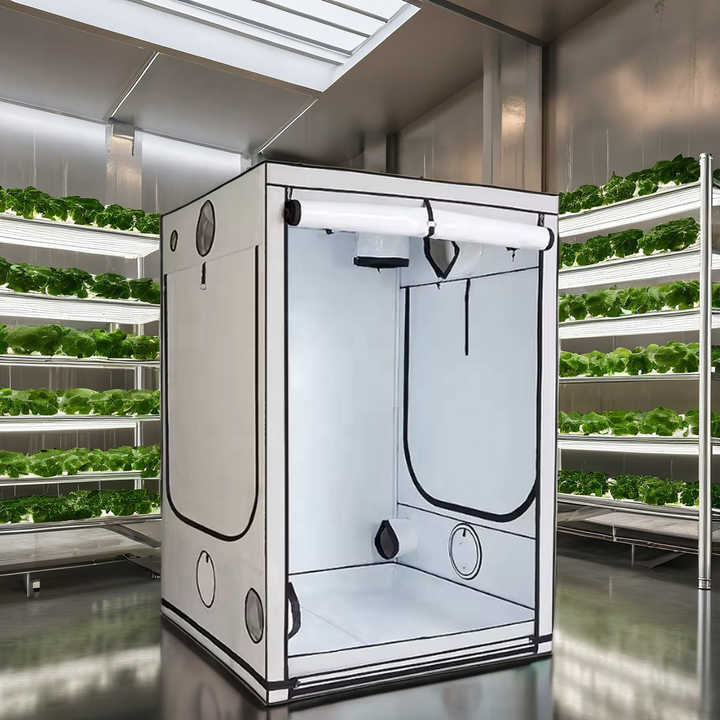 80x80x160cm Grow Tent - Reflective Mylar Hydroponic Grow Box for Indoor Plants (2.6x2.6x5ft)
