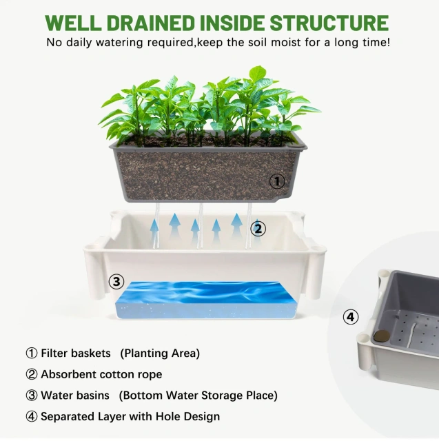 Smart Automatic Watering Climbing Planter Stand - Indoor Vertical Garden System with LED Grow Light for Tomatoes, Cucumbers, Flowers