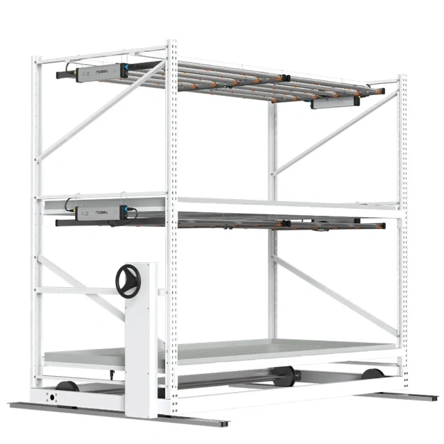 Mobile Vertical Grow Rack System - Indoor Microgreens Shelves with Adjustable Height & Wheels