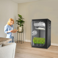 60x60x160cm Grow Tent - 1280D Heavy-Duty Hydroponic System w/ 98% Light Blocking | Mylar Reflective Indoor Plant Greenhouse