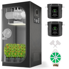 60x60x160cm Grow Tent - 1280D Heavy-Duty Hydroponic System w/ 98% Light Blocking | Mylar Reflective Indoor Plant Greenhouse