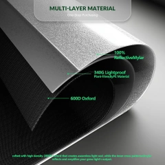 2024 New Design High Yield 600D Oxford Fabric 10x10ft 300*300*200cm Grow Tents for Commercial Plants Growing