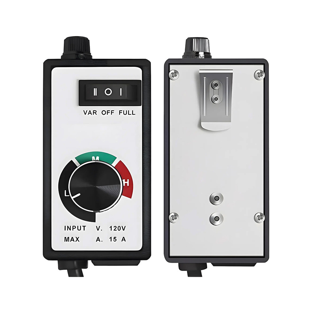 120V 15A Variable Fan Speed Controller for Inline Duct Fan Vent Blower, 1500W 3-Speed Adjustable HVAC Ventilation Exhaust Cooling Controller with US Plug