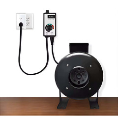 120V 15A Variable Fan Speed Controller for Inline Duct Fan Vent Blower, 1500W 3-Speed Adjustable HVAC Ventilation Exhaust Cooling Controller with US Plug