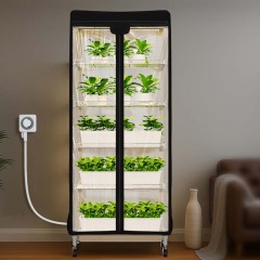 2025 new style movable vegetable mushroom growing tent with pulleys indoor vegetable hydroponic plant planting tent