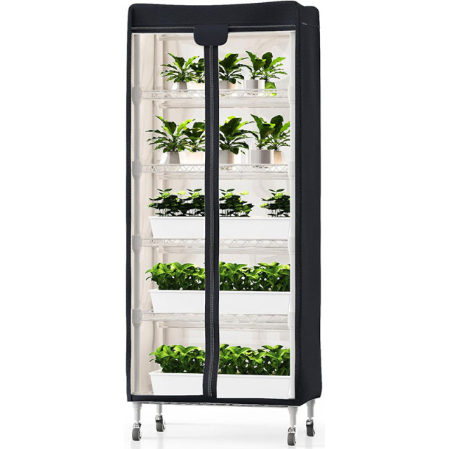 2025 new style movable vegetable mushroom growing tent with pulleys indoor vegetable hydroponic plant planting tent