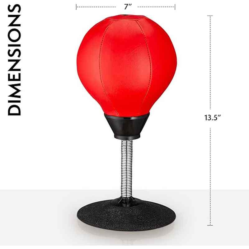 Desktop Punching Bag - Suctions to Your Desk, Heavy Duty Stress Relief Boxing Bag, Funny Office White Elephant Gifts for Boss or Coworker