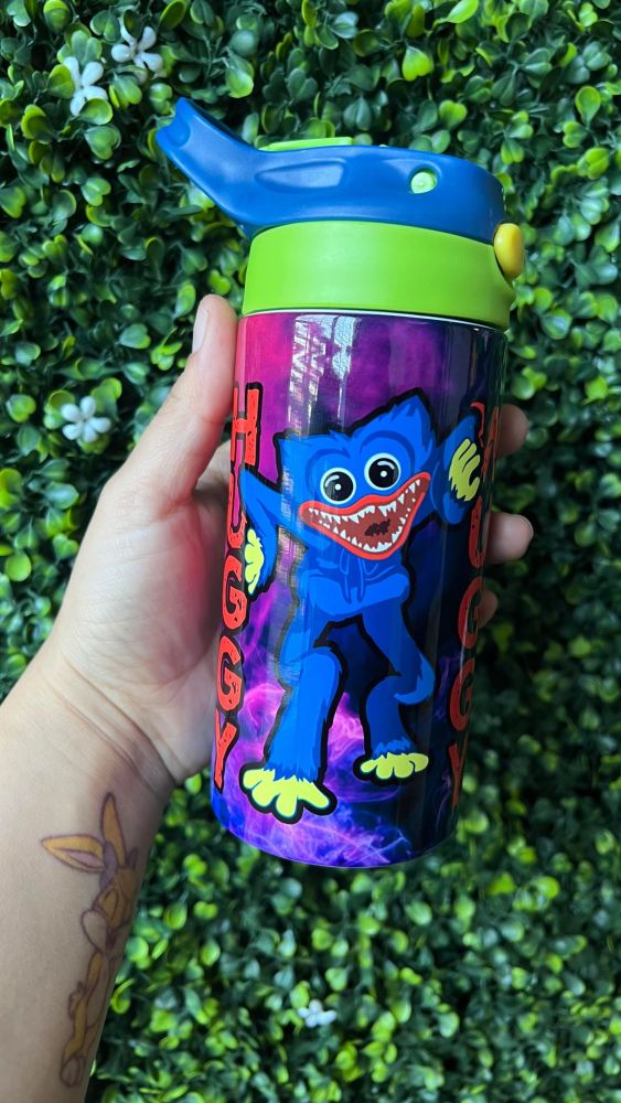 Bob 12oz Sublimation Kids Water Bottles Straight Tumblers USA Warehouse Stocked