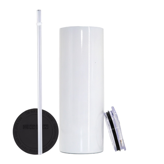 Seven US warehouse RTS 20OZ glossy straight tumbler
