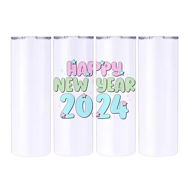 Calvin US warehouse RTS 20OZ glossy straight tumbler