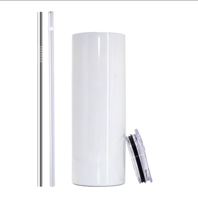 Seven US warehouse RTS 20OZ glossy straight tumbler