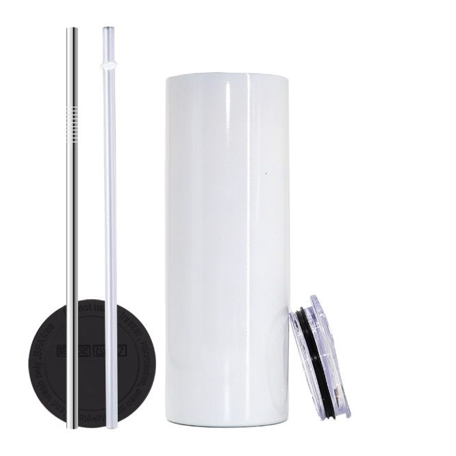 Seven US warehouse RTS 20OZ glossy straight tumbler