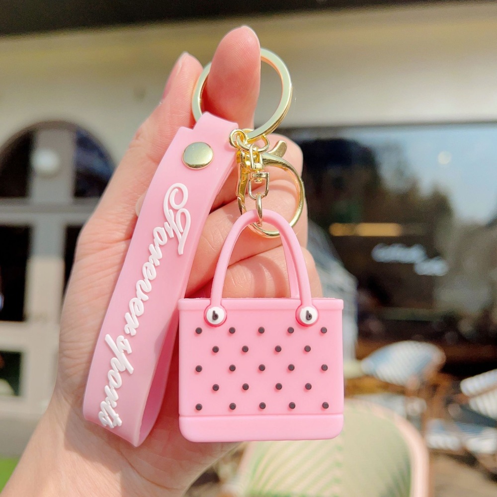 Bob Hot Sales 9 colors Custom EVA Cartoon Bag Cute Car Accessories Rubber Key Chains