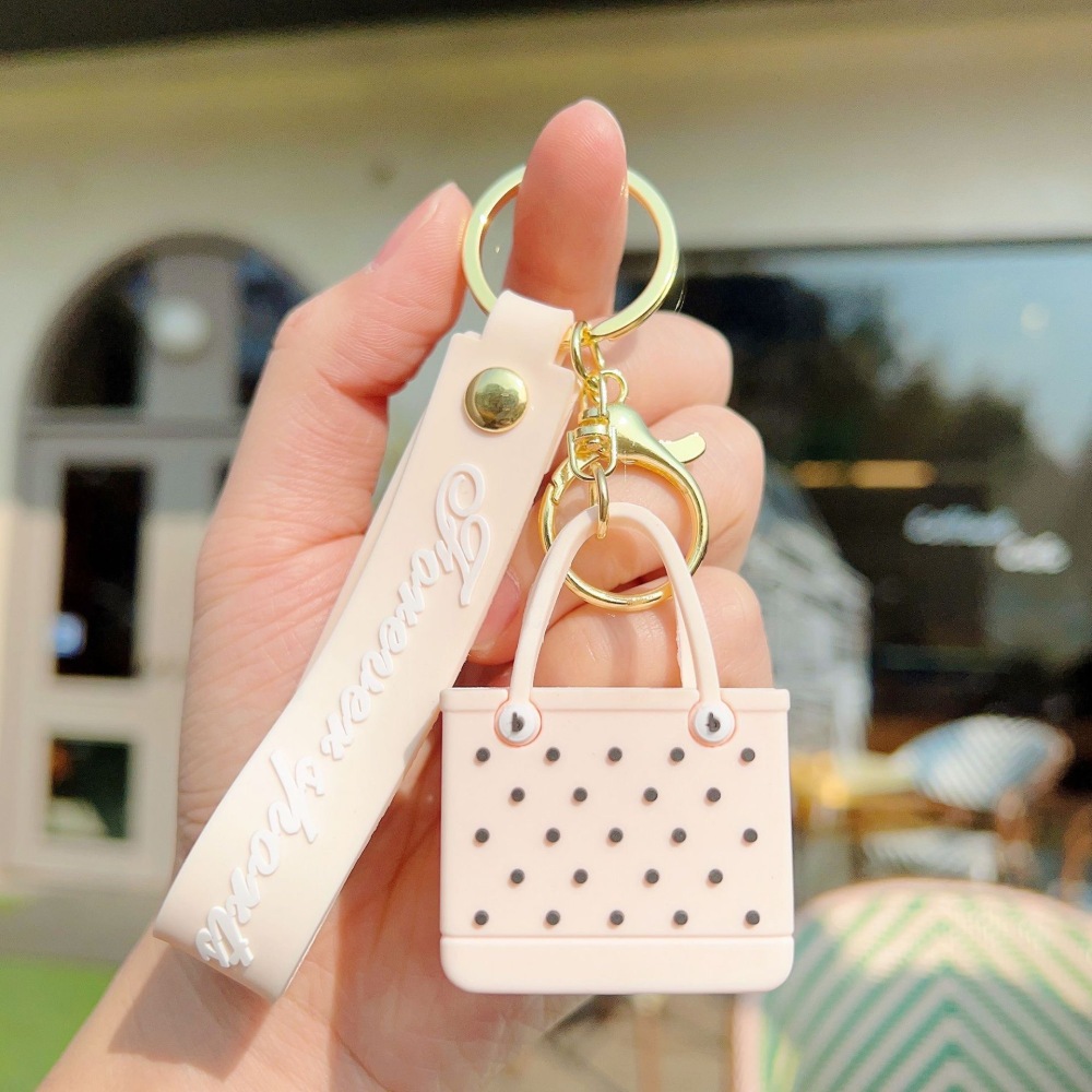 Bob Hot Sales 9 colors Custom EVA Cartoon Bag Cute Car Accessories Rubber Key Chains