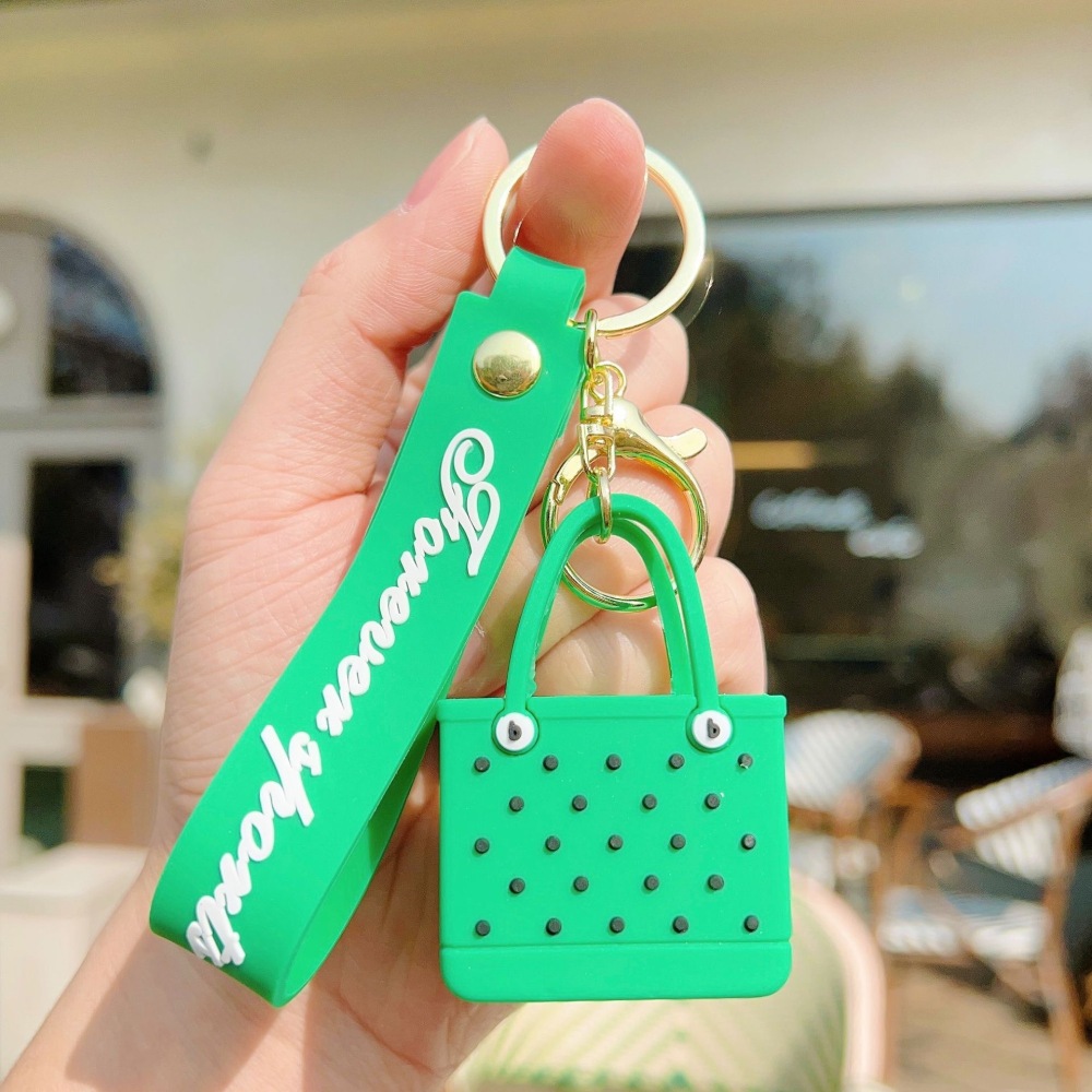 Bob Hot Sales 9 colors Custom EVA Cartoon Bag Cute Car Accessories Rubber Key Chains