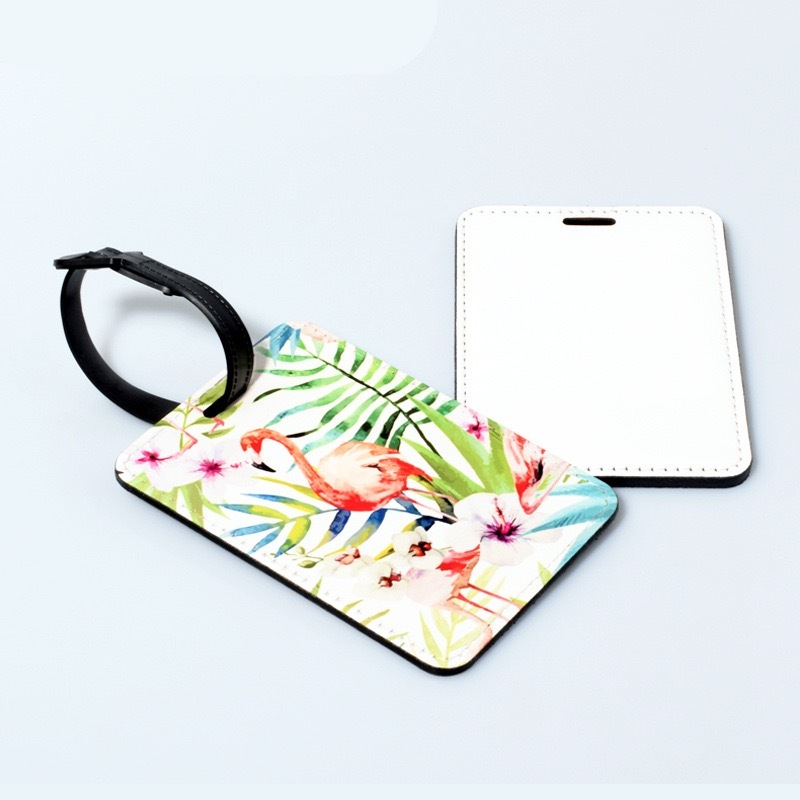 Seven leather sublimation luggage tags