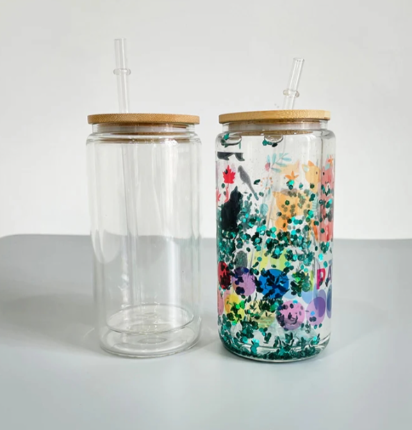 Zella USA Warehouse 16oz Snow Globe Glass Cups