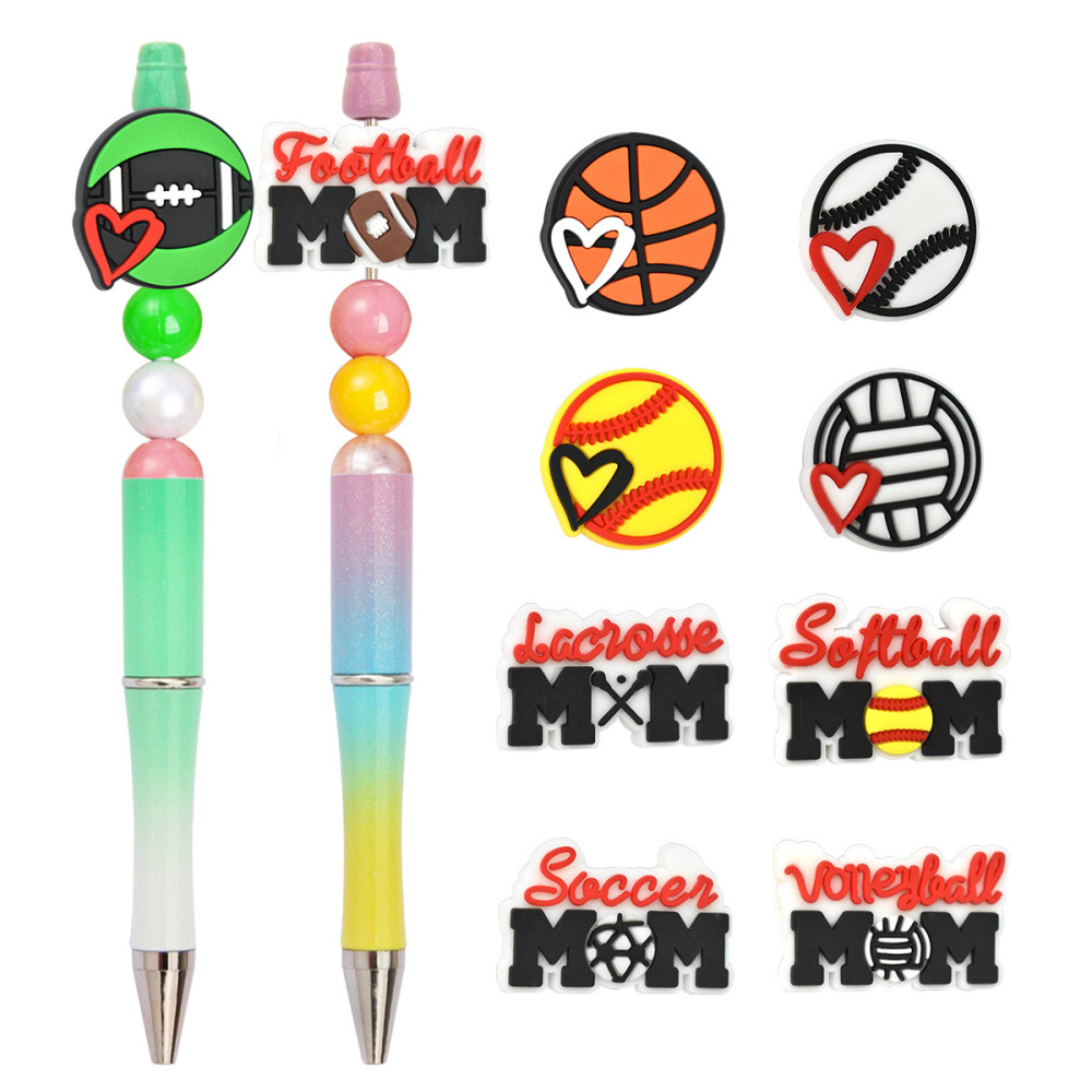 Seven Pen with silicone focal beads