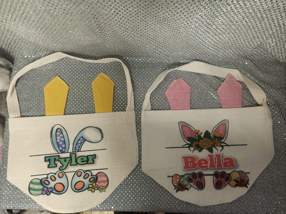 Bob Easter Basket 25*33cm for subliamtion or transfer vinly