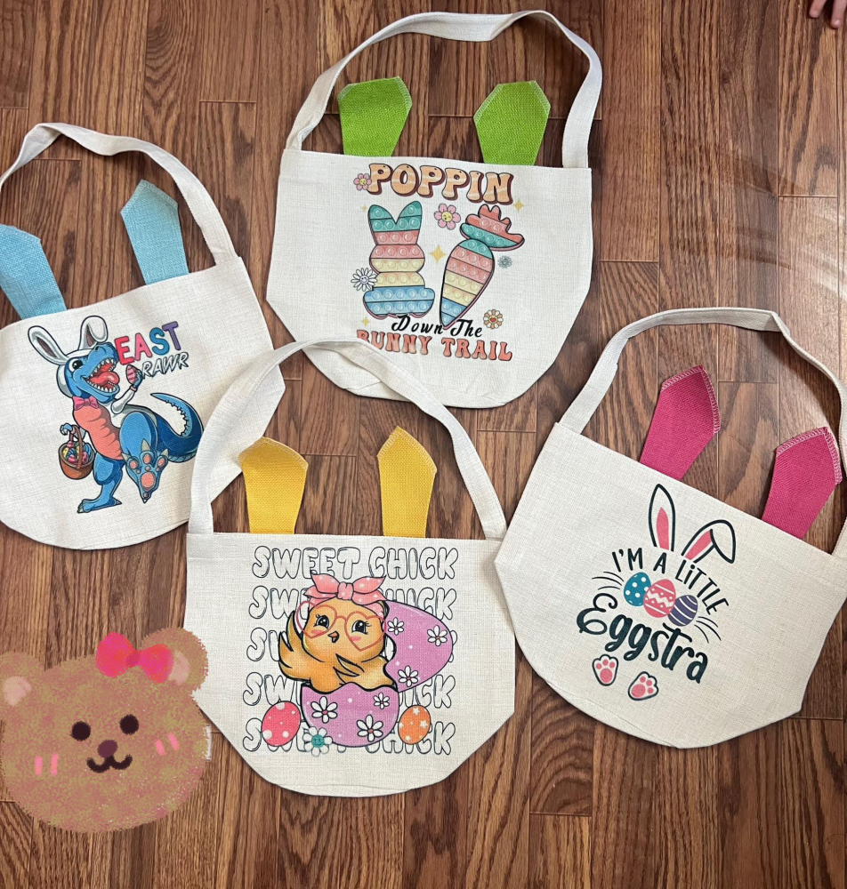 Bob Easter Basket 25*33cm for subliamtion or transfer vinly