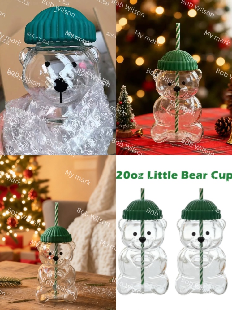 Bob bear glass cup