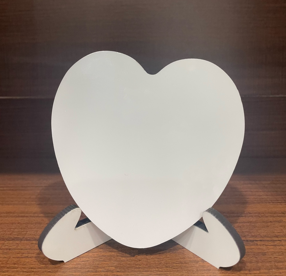 Fiona 10*9.8cm Wooden Table Sublimation Blank MDF Heart Sign Decor Ornaments Air Shipping