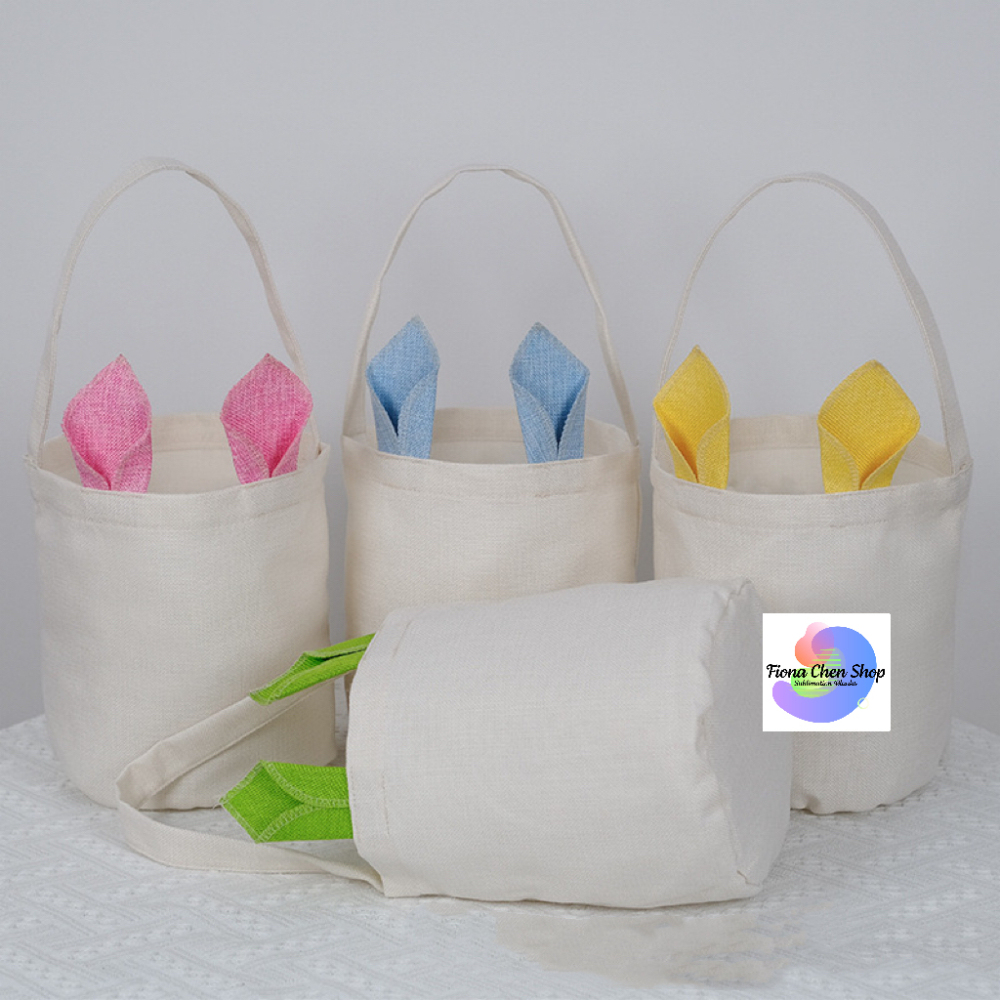 Fiona 25*31cm Sublimation Easter Bunny Baskets USA Warehouse Pre-order