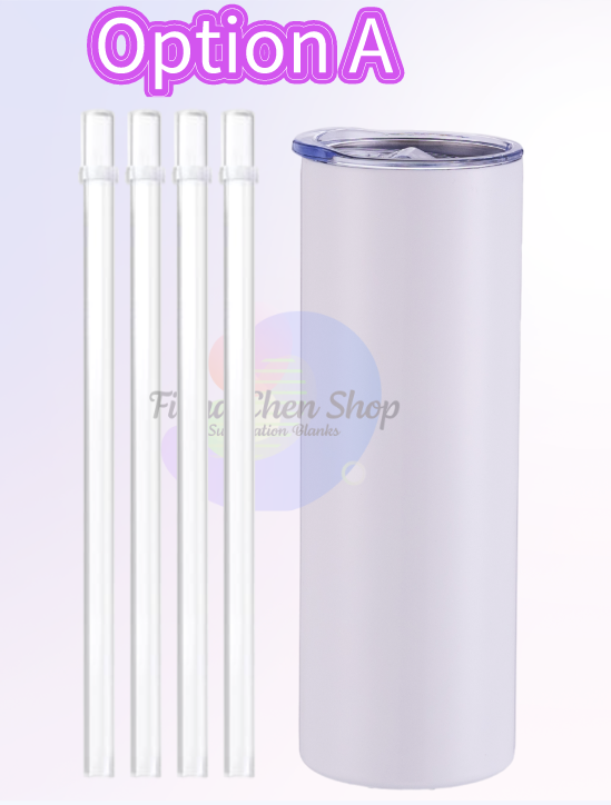 Fiona Best Seller 20oz Sublimation Straight Tumblers with Lids and Straws USA Warehouse Stocked