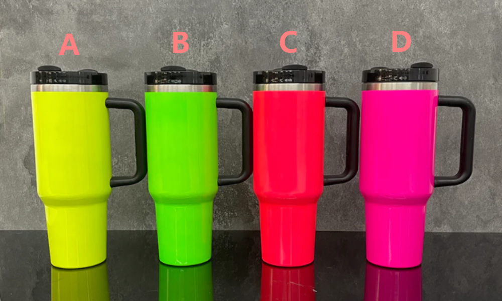 Fiona 40oz Neon Colors Sublimation Mugs China Warehouse Stocked