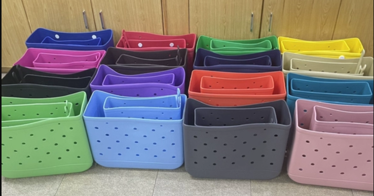 Fiona Rubber Shoudler Tote Beach Bags Middle and Large EVA Bogg Bags China Warehouse Stocked
