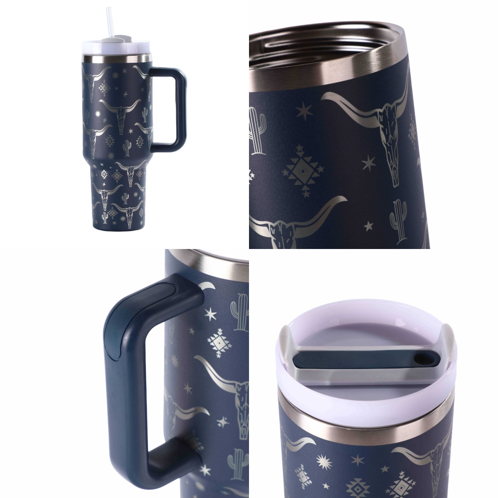 Fiona 40oz Bull Print Mugs Mixed Color USA Warehouse Pre-order