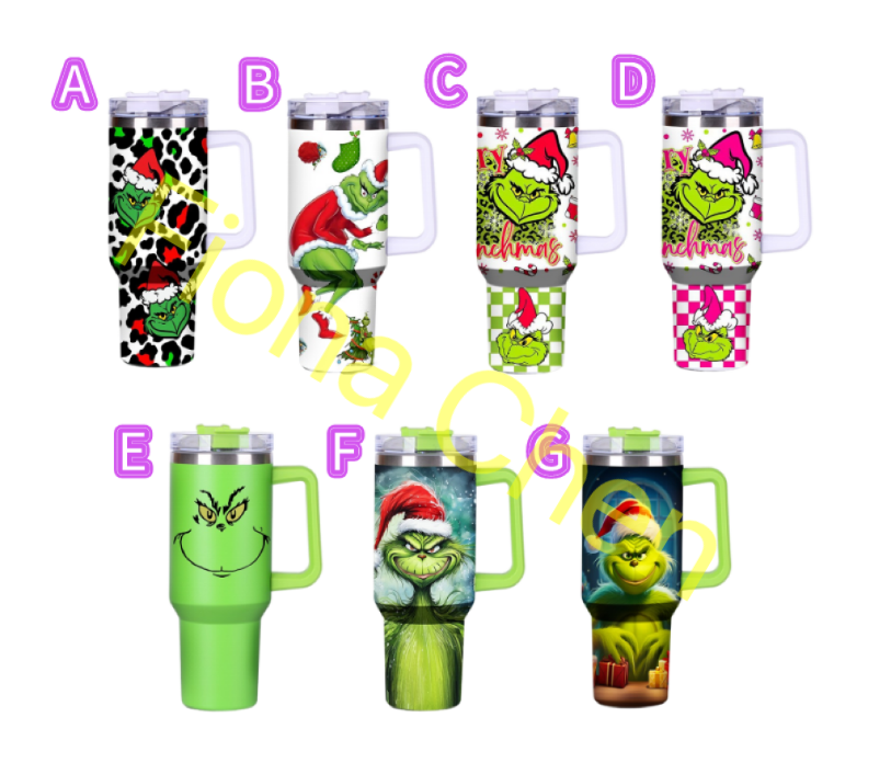 Fiona 40oz Grinch Mugs New Style China Warehouse Stocked