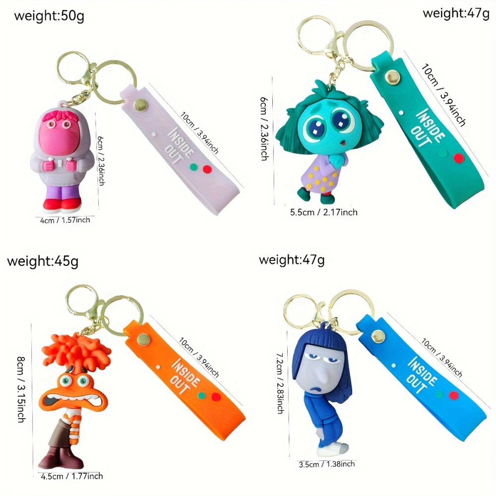 Fiona Inside Out Characters Keychains Mixed Color Air Shipping