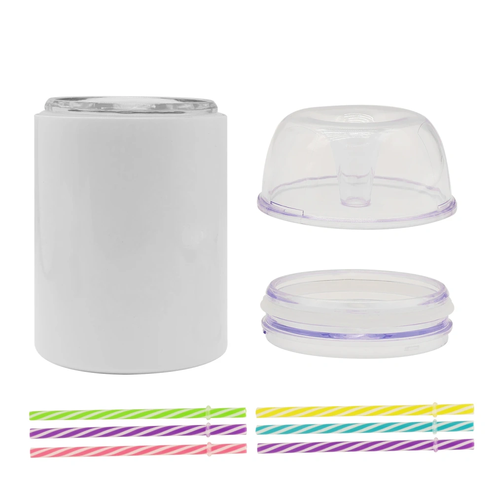 USA Warehouse White Sublimation Double Wall 10/24oz fatty Tumbler Vacuum Insulated Stainless Steel small tumbler with dome lid