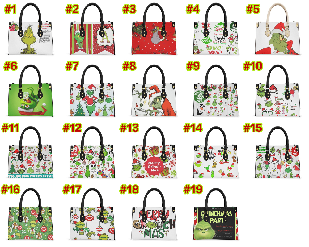 Fiona Grinch Print Bags China Warehouse Stocked